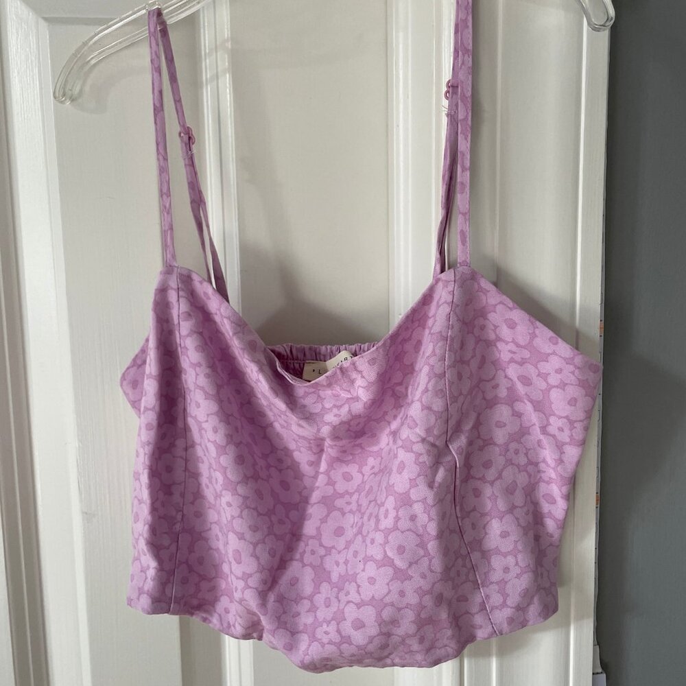 pacsun purple crop top
